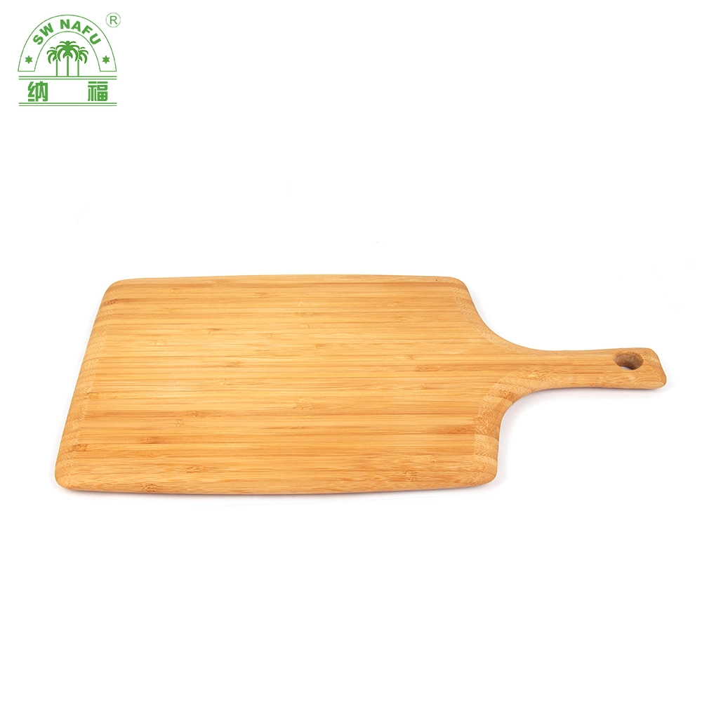 Long and Thick Bamboo Wooden Chopping Board Pizza Board with Handle for Kitchen