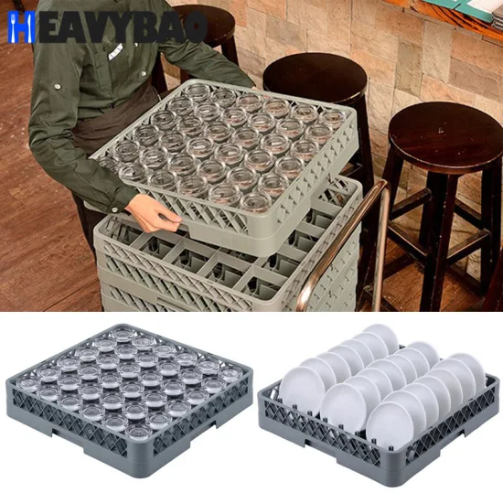 Пластиковая сушилка для стекла для посудомоечной машины Heavybao с 20 отделениями